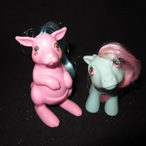 レア!G1★80's★My Little Pony★マイリトルポニー★ポニーパル★カンガルー&ベイビー★セット★フィギュア★人形★