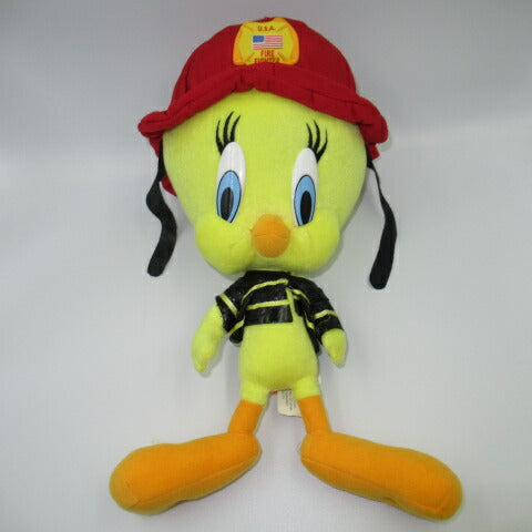 2002年★LOONY TUNES★ルーニーチューンズ★TWEETY★トゥイーティー★消防士★fire fighter★ぬいぐるみ★人形★フィギュア