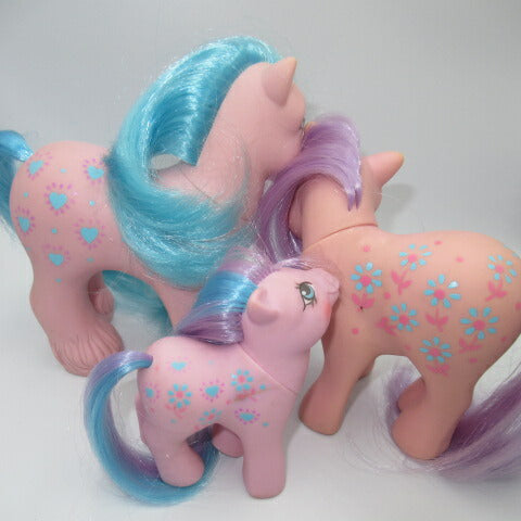 Vintage★G1★80's★My Little Pony★My Little Pony★Family★Set of 3★Parent and child★Doll★Figure★Bright Bouquet★Bright Bouquet