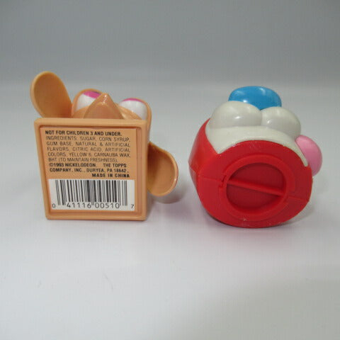 1992年★90's★ニコロディオン★レン&スティンピー★Ren&Stimpy★スティンピー★ディスペンサー★フィギュア★ぬいぐるみ★人形★4センチ★2体セット