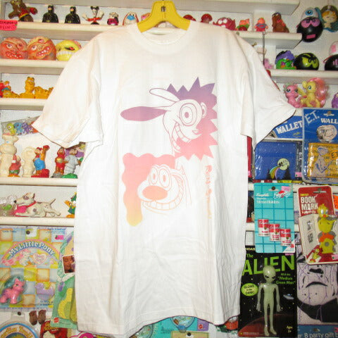 ニコロディオン★レン&スティンピー★Ren&Stimpy★スティンピー★Tシャツ★フィギュア★ぬいぐるみ★人形★Mサイズ★パステル