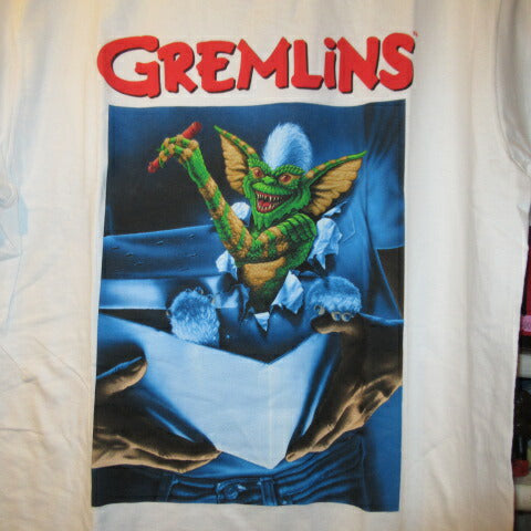 GREMLINS★グレムリン★Tシャツ★ギズモ★ストライプ★ぬいぐるみ★人形★フィギュア★XLサイズ★ホワイト