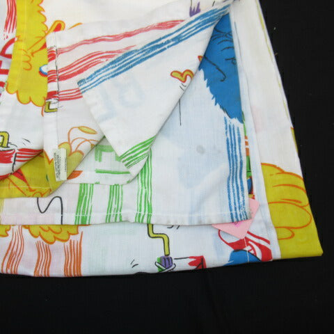 SESAME STREET★セサミストリート★ビッグバード★Big Bird★クッキーモンスター★CookieMonster★オスカー★Oscar The Grouch★アーニー★バート★フラットシーツ★VINTAGE★ぬいぐるみ★フィギュア★人形★USED★カラー★色