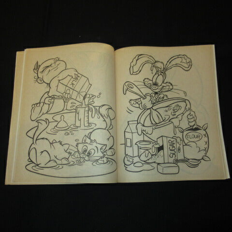 1988年★80's★Disney★ディズニー★ROGER RABBIT★ロジャーラビット★ぬり絵★カラーリングブック★絵本★ぬいぐるみ★フィギュア★ビンテージ★人形★22ページ