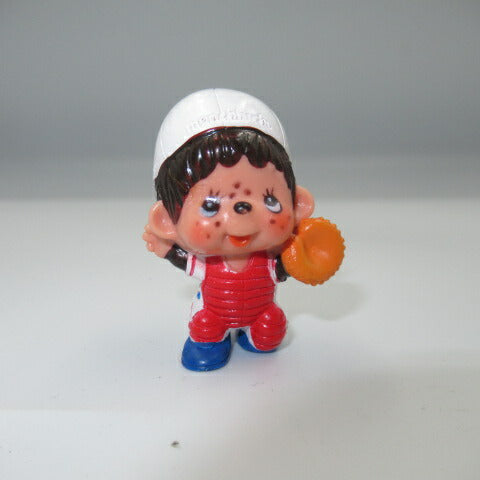 70's★1979★Vintage★Monchhichi★Monchhichi★PVC★Figure★Doll★Stuffed animal★VINTAGE★Monkey★Monkey★Baseball★Catcher