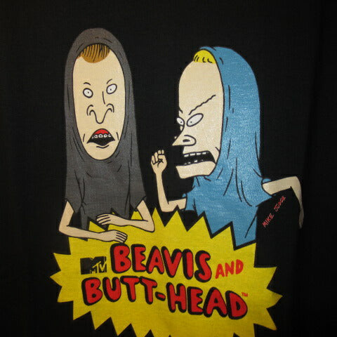 BEAVIS AND BUTT-HEAD★MTV★T-shirt★Plush toy★Doll★Figure★L size★New★Black