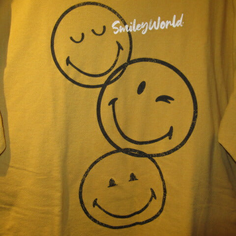 Smile★SMILEY FACE★T-shirt★Smile★Figure★Doll★L/XL★Mustard Yellow