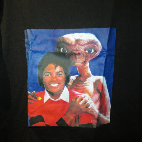 ET★T-shirt★ET & Michael★Michael Jackson★Stuffed animal★Doll★Figure★L size★Black