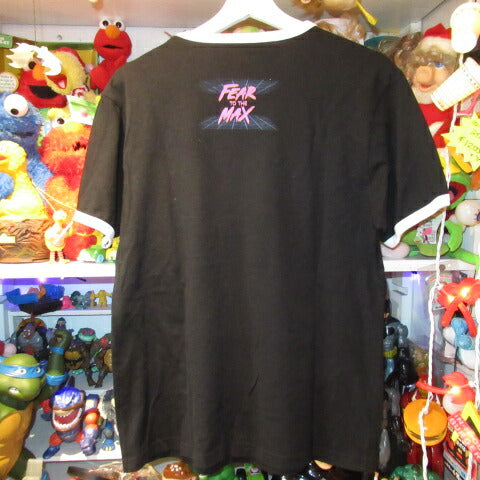 GHOSTBUSTERS★ゴーストバスターズ★IT★デモゴルゴン★ユニバーサルスモンスター★Tシャツ★ユニバーサルスタジオ★HORROR NIGHTS 2019★ぬいぐるみ★人形★フィギュア★Mサイズ★ブラックxホワイト★トリムT★USED