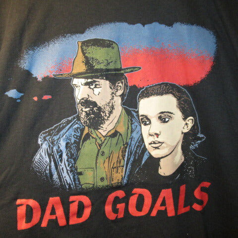 STRANGER THINGS★ストレンジャーシングス★Tシャツ★イレブン★ホッパー★ダスティン★フィギュア★NET FLIX★Mサイズ★USED