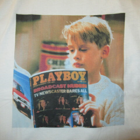 マコーレ・カルキン★Tシャツ★Home alone★ホームアローン★ぬいぐるみ★人形★フィギュア★Lサイズ★ホワイト