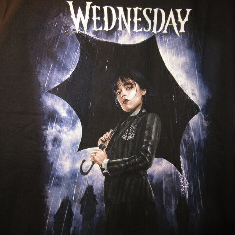 Wednesday★ウェンズデー★ADDAMS FAMILY★アダムスファミリー★Tシャツ★Wednesday Addams★ぬいぐるみ★人形★フィギュア★Mサイズ★ブラック