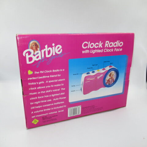 rare! Dead stock! ★1995★90's★Barbie for girls★Barbie★For Girls★Clock&radio★Clock★Radio★Figure★Doll★