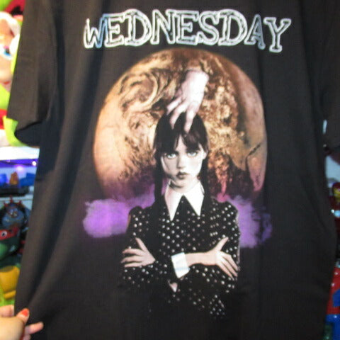 Wednesday★ウェンズデー★ADDAMS FAMILY★アダムスファミリー★Tシャツ★Wednesday Addams★ぬいぐるみ★人形★フィギュア★Lサイズ★ブラック