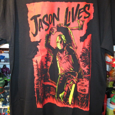 JASON LIVES ★ジェイソン★Tシャツ★ぬいぐるみ★人形★フィギュア★Lサイズ★ブラック