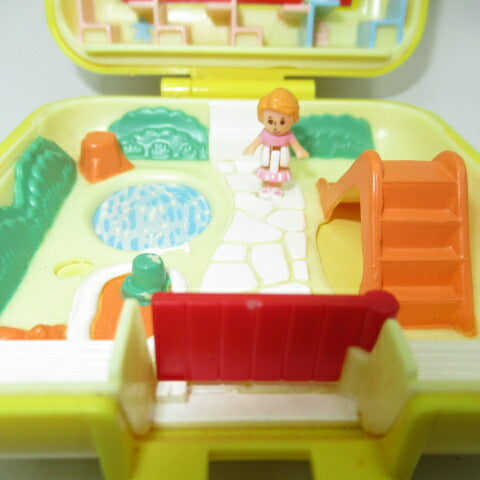 90's★Vintage★Polly Pocket★Polly Pocket★Compact★Doll★Figure★Playhouse★Dollhouse★Square★Yellow