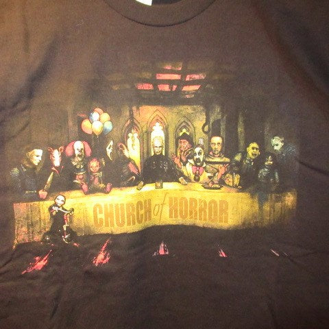 CHURCH OF HORROR☆チャーチ オブ ホラー☆Tシャツ☆ピンヘッド☆チャッキー☆it☆最後の晩餐☆SAW☆スクリーム☆フィギュア –  おもちゃやSPIRAL