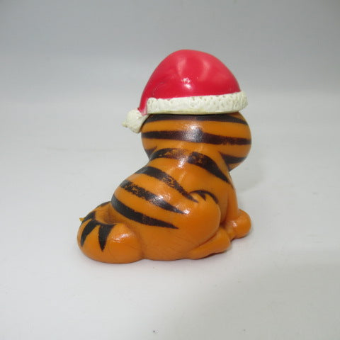 80's★GARFIELD★Garfield★PVC★Doll★Figure★Plush toy★Christmas★Santa hat★ 