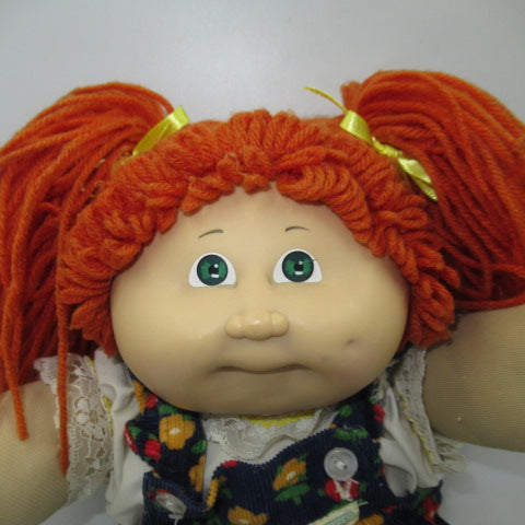 80's★Cabbage Patch Kids★Cabbage Doll★Overalls★Orange Hair★Girl★Figure★Doll★Plush Toy★ 