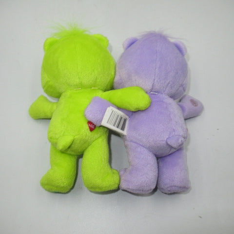 2003★Care Bears★HarmonyBear★Do Your Best Bear★green★purple★set of 2★approx. 18cm★doll★figure★plush toy★ 