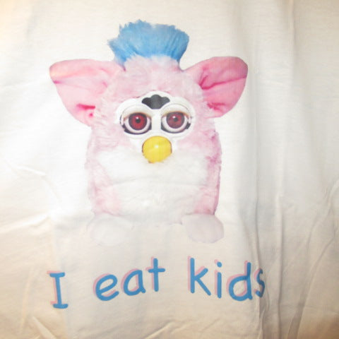 Furby★Furby★T-shirt★White★Size L★Figure★Doll★Plush toy★ 