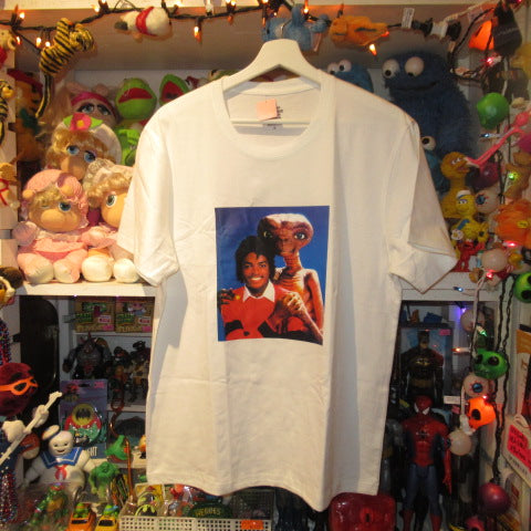 ET×Michael Jackson★ET★Michael Jackson★T-shirt★Doll★Figure★Plush toy★White★L size★ 