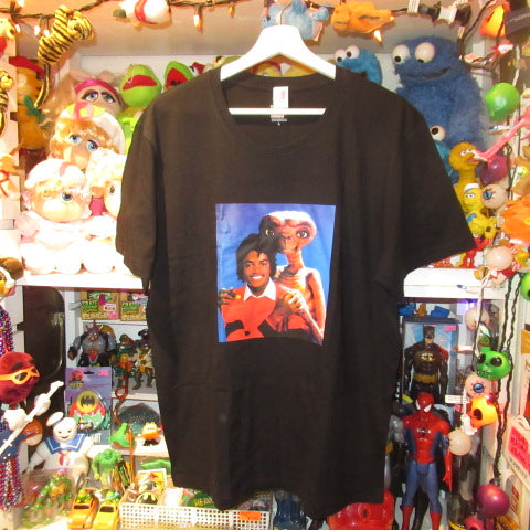 ET×Michael Jackson★ET★Michael Jackson★T-shirt★Doll★Figure★Plush toy★Black★Size L★ 