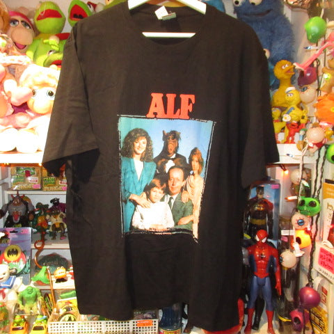 ALF★Alf★T-shirt★Family★Black★L size★Figure★Doll★Plush toy★ 