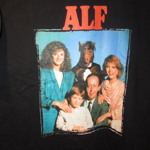 ALF★Alf★T-shirt★Family★Black★L size★Figure★Doll★Plush toy★ 