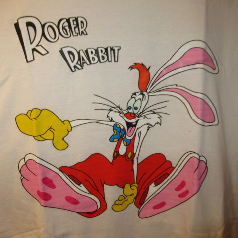 Who framed ROGER RABBIT★Roger Rabbit★T-shirt★Men's★XL size★White★Figure★Doll★Plush toy★New★ 