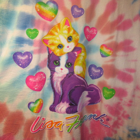 LISA FRANK★リサフランク★Tシャツ★タイダイ★ネコ★キティ★Lサイズ★新品★フィギュア★人形★ぬいぐるみ★