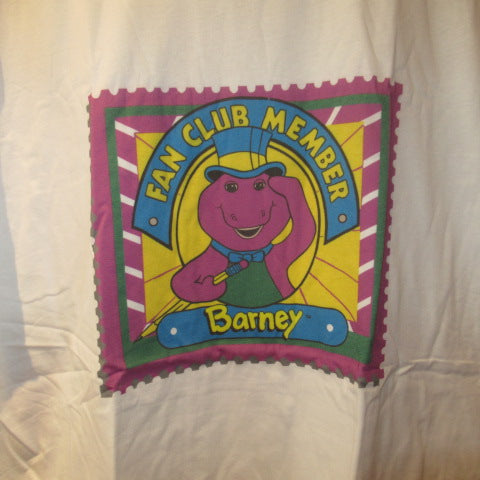 Dinosaur Barney★Barney★Baby Bop★T-shirt★Size L★White★Figure★Doll★Plush toy★ 