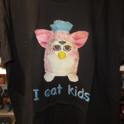 Furby★ファービー★Tシャツ★Lサイズ★フィギュア★人形★ぬいぐるみ★ブラック★