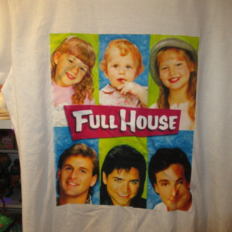 Foreign TV Drama Full House★FULL HOUSE★T-shirt★Figure★Doll★Plush toy★L size★White★Mary-Kate Olsen sisters★ 