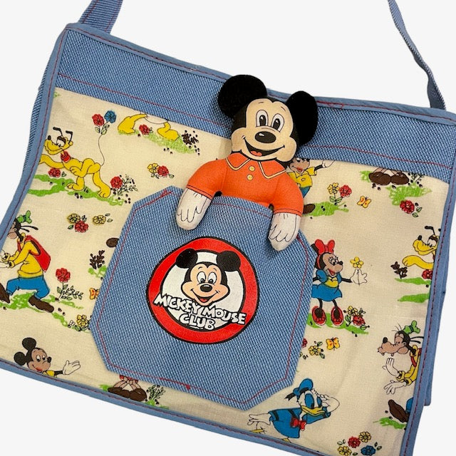 Mickey Mouse CLUB★Mickey Mouse Club★Shoulder Bag★Figure★Doll★Plushie★Vintage★ 