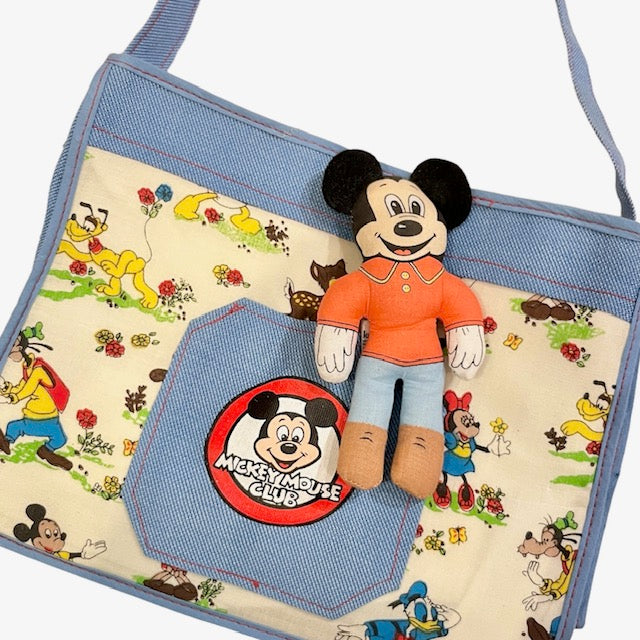 Mickey Mouse CLUB★Mickey Mouse Club★Shoulder Bag★Figure★Doll★Plushie★Vintage★ 