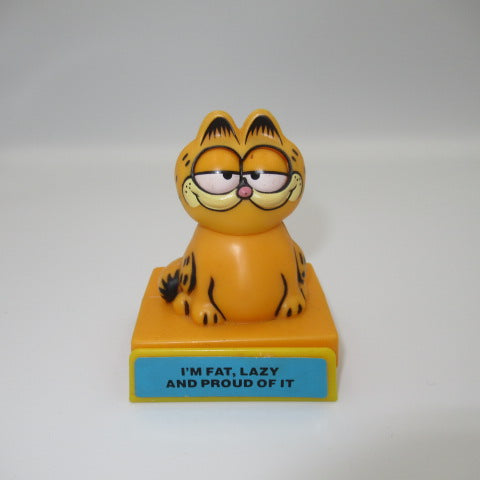 1981 80's★GARFIELD★Garfield★Message Doll★Figure★Doll★Plush Toy★I'M FAT, LAZY AND PROUD OF IT★ 