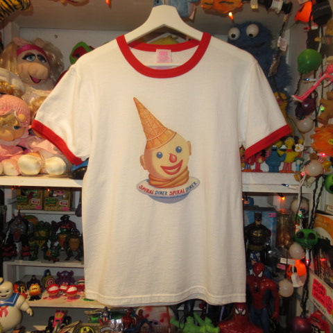 Hohokam DINER x SPIRAL DINER★Collaboration★T-shirt★Clown★Crown★Ice Cream★CLOWN★Hohokam Diner★Toys and Spiral★Ringer T★Red★Size S★ 