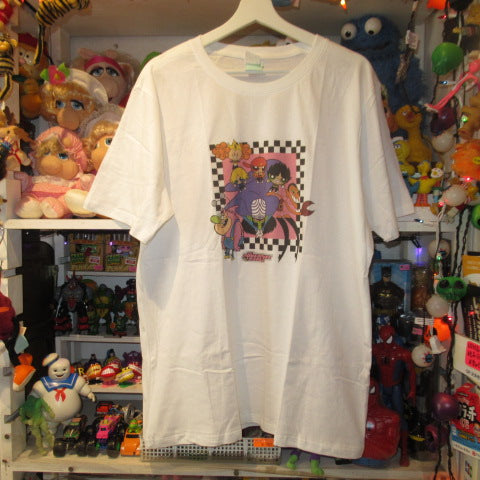 THE POWER PUFF GIRLS★パワーパフガールズ★パワパフ★Blossom★ブロッサム★bubbles★バブルス★buttercup★バターカップ★モジョ・モジョジョ★Tshirt★Tシャツ★white★ホワイト★Lsize★人形★フィギュア★ぬいぐるみ★