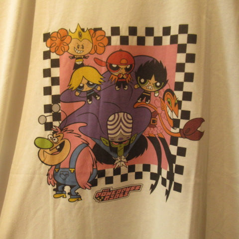 THE POWER PUFF GIRLS★パワーパフガールズ★パワパフ★Blossom★ブロッサム★bubbles★バブルス★buttercup★バターカップ★モジョ・モジョジョ★Tshirt★Tシャツ★white★ホワイト★XLsize★人形★フィギュア★ぬいぐるみ★