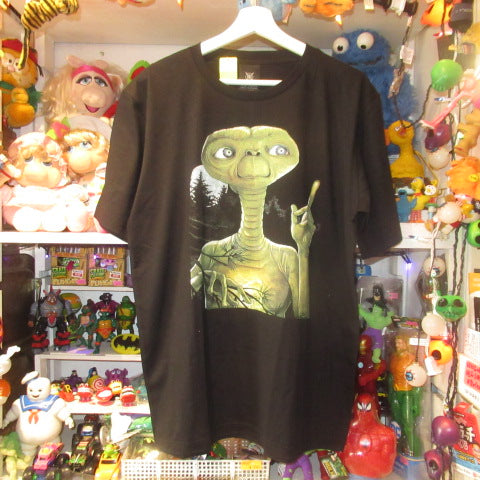 映画E.T★E.T★Ｔシャツ★Men’ｓLサイズ★ブラック★新品★フィギュア★人形★ぬいぐるみ★フィギュア★