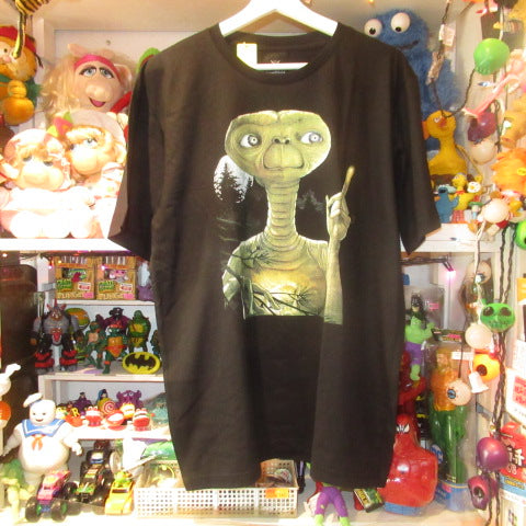 映画E.T★E.T★Ｔシャツ★Men’ｓXLサイズ★ブラック★新品★フィギュア★人形★ぬいぐるみ★フィギュア★