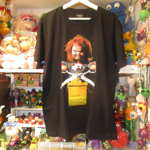 CHILD'S PLAY★チャイルドプレイ★CHUCKY★チャッキー★Ｔシャツ★Men’ｓのＬサイズ★ブラック★新品★フィギュア★人形★ぬいぐるみ★