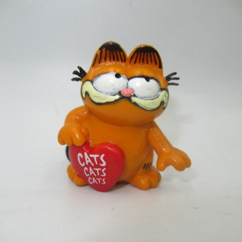 80's★GARFIELD★ガーフィールド★PVC★フィギュア★人形★ぬいぐるみ★ビンテージ★ハート★