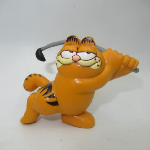 80's★GARFIELD★ガーフィールド★PVC★フィギュア★人形★ぬいぐるみ★ビンテージ★ゴルフ★