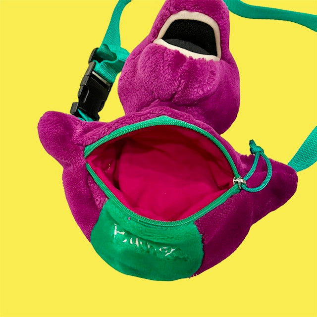 90's★Barney★Barney★Fan pouch★Bag★Figure★Doll★Plush toy★ 