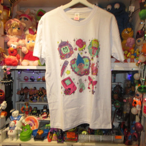 troll★トロール★ファービー★PollyPocket★ポーリーポケット★ハイビスカス★たまごっち★white★ホワイト★Tshirt★Tシャツ★人形★フィギュア★ぬいぐるみ★