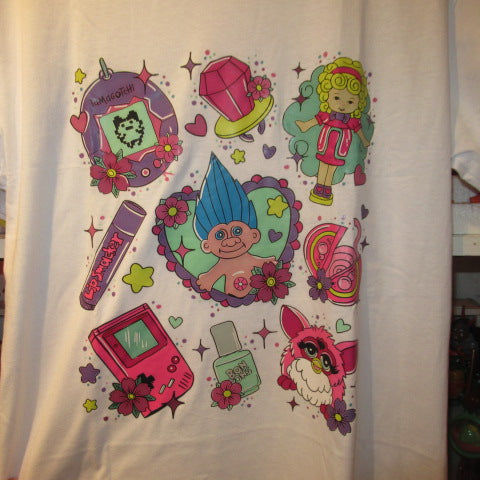 troll★トロール★ファービー★PollyPocket★ポーリーポケット★ハイビスカス★たまごっち★white★ホワイト★Tshirt★Tシャツ★人形★フィギュア★ぬいぐるみ★