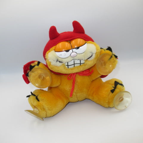 1981★80's★GARFIELD★Garfield★with suction cup★Devil★Red Bill★Doll★Figure★Plush toy★Vintage★ 