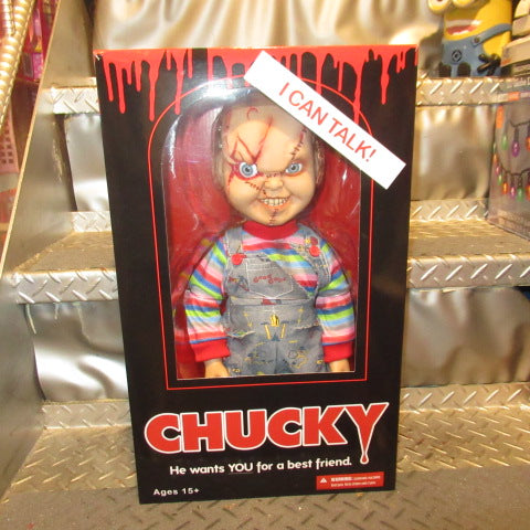 2024★BRIDE OF CHUCK★BRIDE OF CHUCKY★CHILD'S PLAY★Chucky★Talking Doll★MEZCOTOYZ★Approx. 38cm★Figure★Doll★Plush Toy★ 